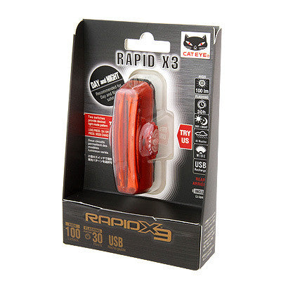 Cateye rapid deals x3 rear light